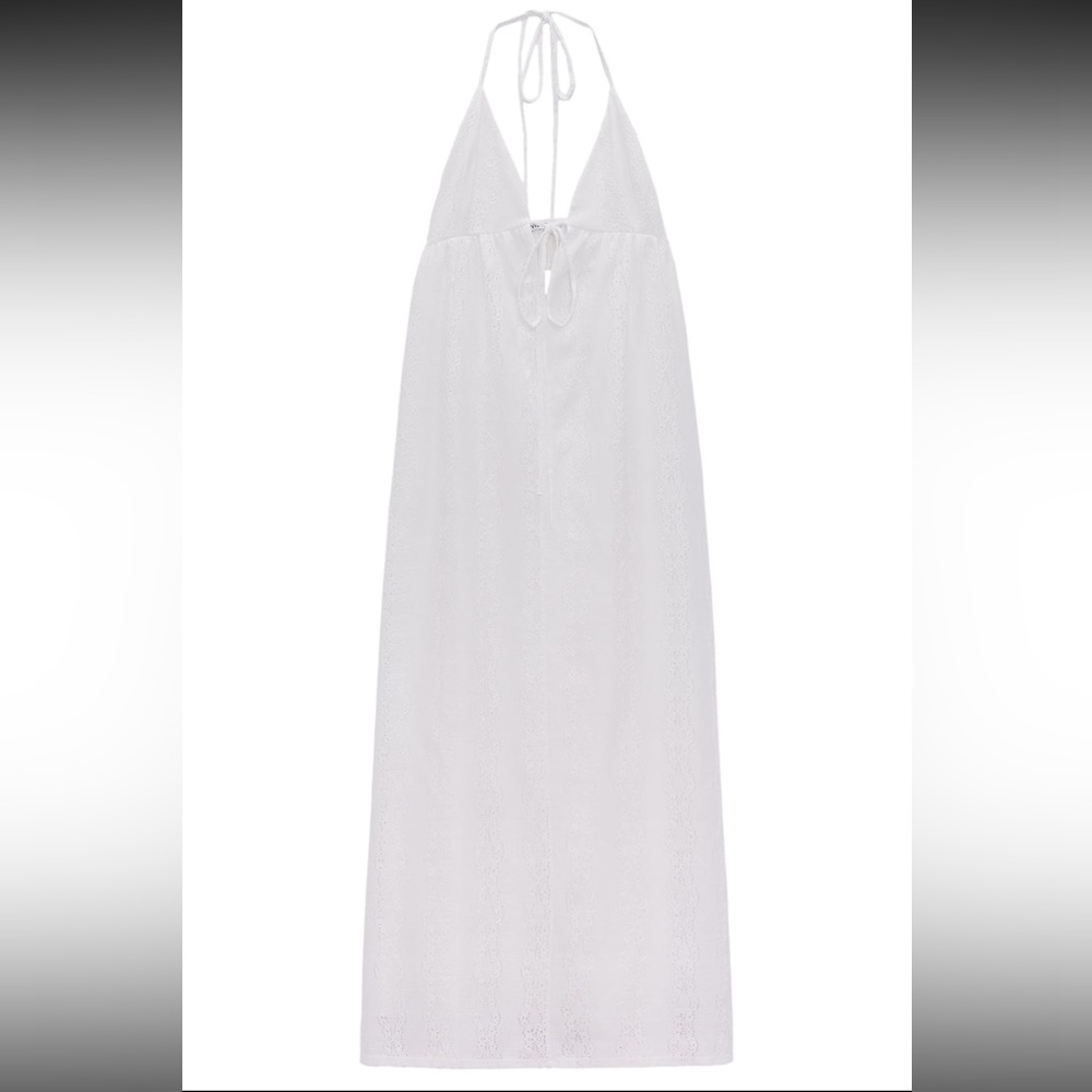 Zara textured halter sundress